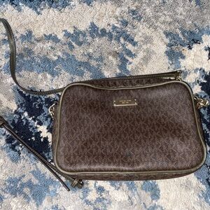 Michael Kors Dark Brown Crossbody Bag